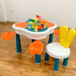 Bộ Bàn Ghế Ghép Lego Hoa Anh Đào