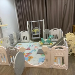 Quây Cũi Cầu Trượt Xích Đu Liên Hoàn