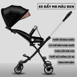 Xe Đẩy Đảo Chiều Gấp Gọn Mẫu M8